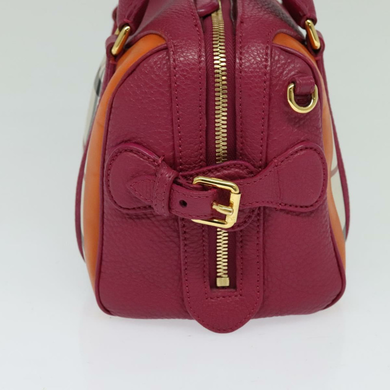 【日本直送】BURBERRY Nova 格紋手提包帆布兩用米色金色正品 118645V-2