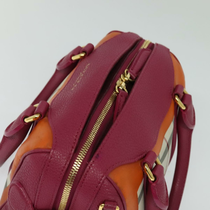 【日本直送】BURBERRY Nova 格紋手提包帆布兩用米色金色正品 118645V-5