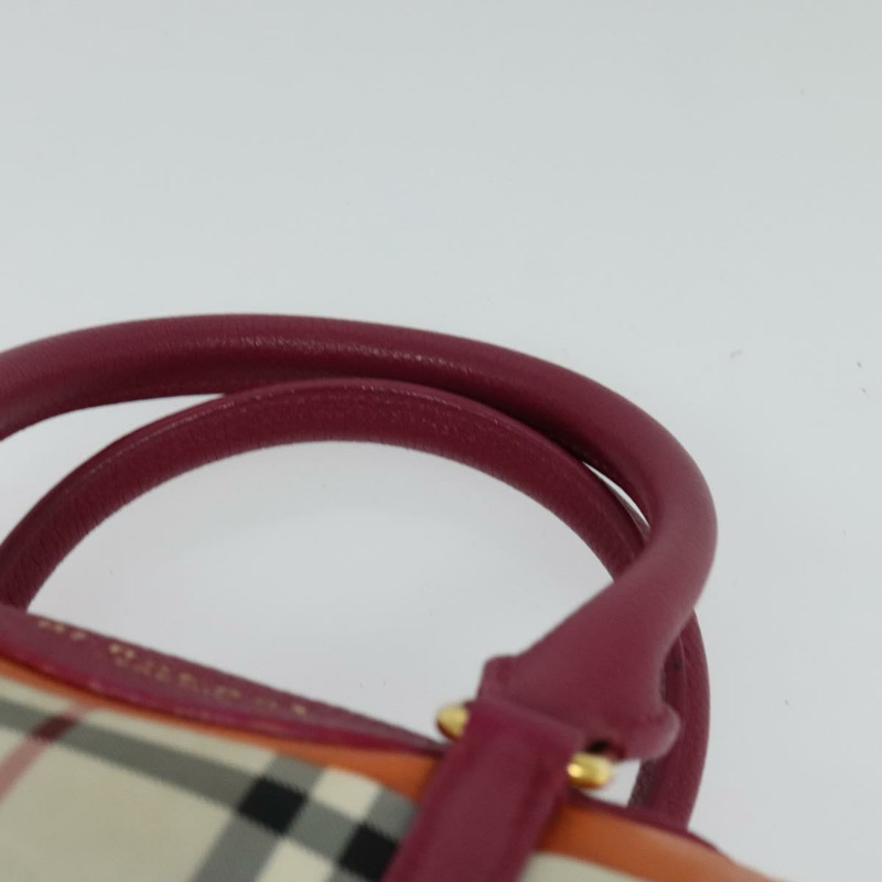 【日本直送】BURBERRY Nova 格紋手提包帆布兩用米色金色正品 118645V-7