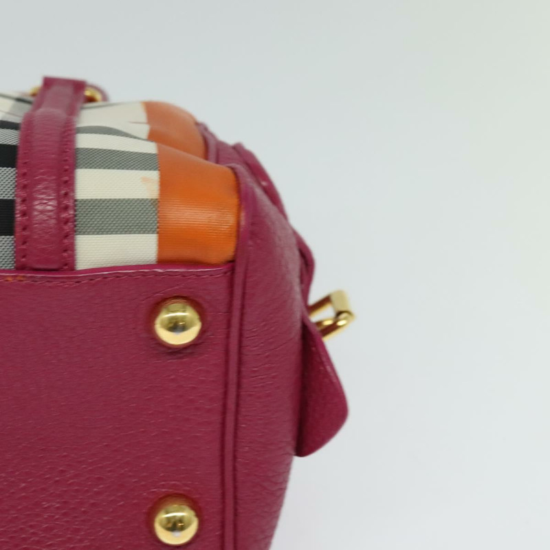 【日本直送】BURBERRY Nova 格紋手提包帆布兩用米色金色正品 118645V-13