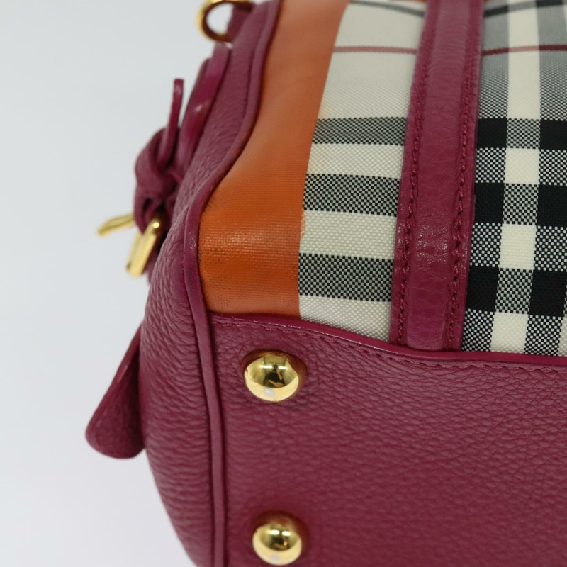 【日本直送】BURBERRY Nova 格紋手提包帆布兩用米色金色正品 118645V-14