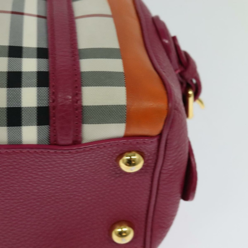 【日本直送】BURBERRY Nova 格紋手提包帆布兩用米色金色正品 118645V-15