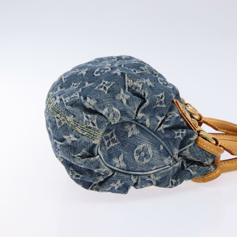 【日本直送】路易威登 Monogram Denim Preity 手提包 藍色 M95020 LV 正品 139198V-2