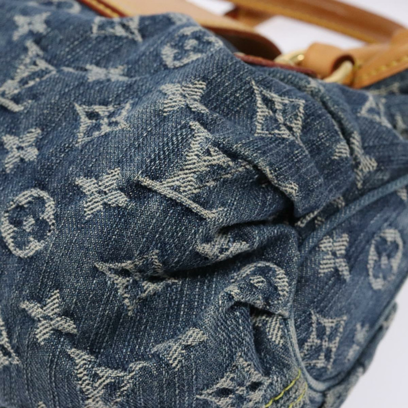 【日本直送】路易威登 Monogram Denim Preity 手提包 藍色 M95020 LV 正品 139198V-14