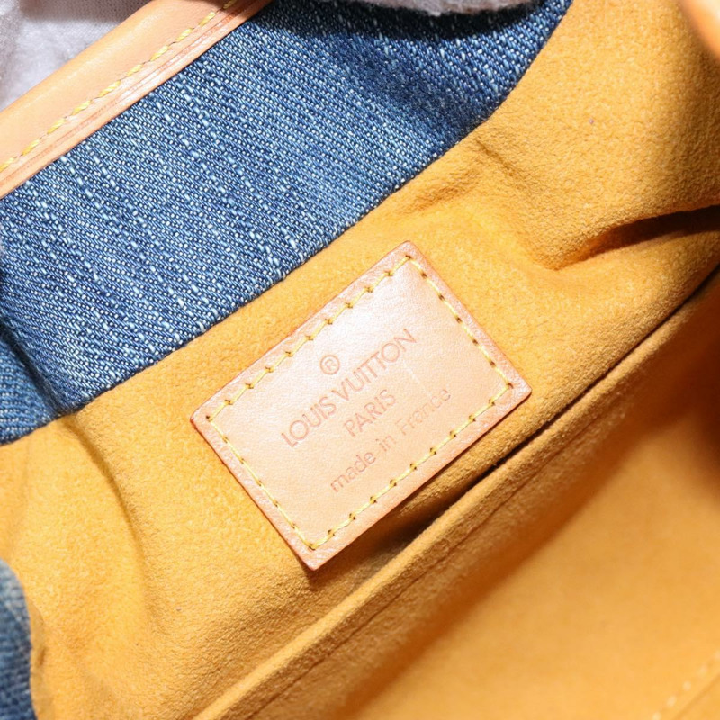 【日本直送】路易威登 Monogram Denim Preity 手提包 藍色 M95020 LV 正品 139198V-17