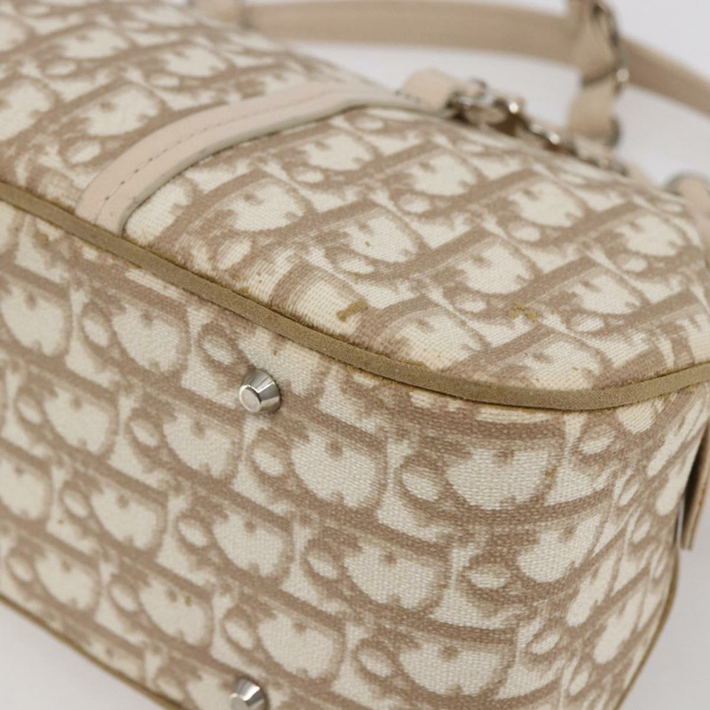 【日本直送】Christian Dior Trotter帆布浪漫手袋 PVC 米色銀色 正品 147501V-14