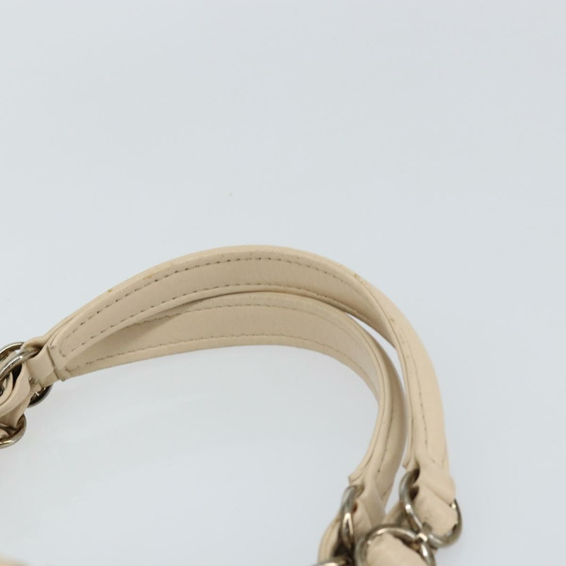 【日本直送】Christian Dior Trotter帆布浪漫手提包 PVC 米色銀色 正品 150070V-7