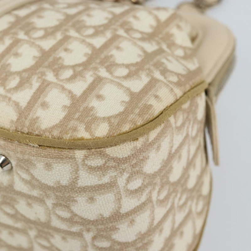 【日本直送】Christian Dior Trotter帆布浪漫手提包 PVC 米色銀色 正品 150070V-9