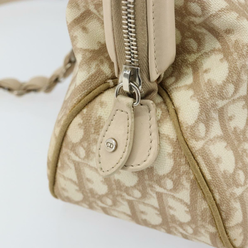 【日本直送】Christian Dior Trotter帆布浪漫手提包 PVC 米色銀色 正品 150070V-13