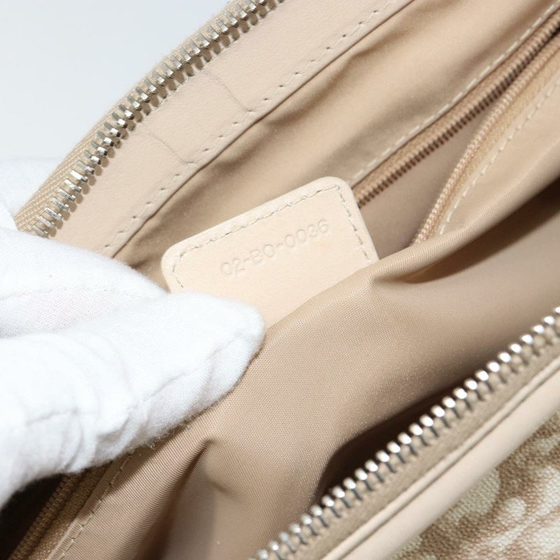 【日本直送】Christian Dior Trotter帆布浪漫手提包 PVC 米色銀色 正品 150070V-19