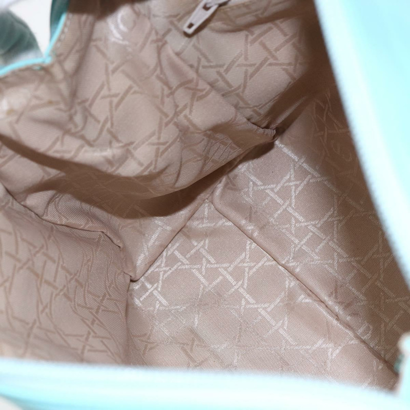 【日本直送】Christian Dior Micro 手提包 皮革 兩用 淺藍色 金色 正品 154733V-19