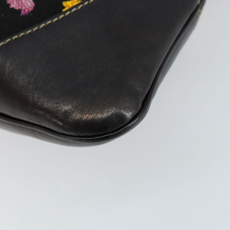 【日本直送】GUCCI Flora帆布單肩包 黑色 金色 153029 正品 156047V-14