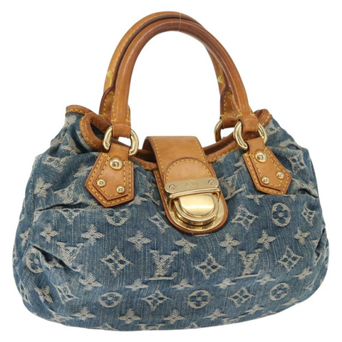 路易威登 Monogram Denim Preity 手提包 藍色 M95020 LV 正品 159703V