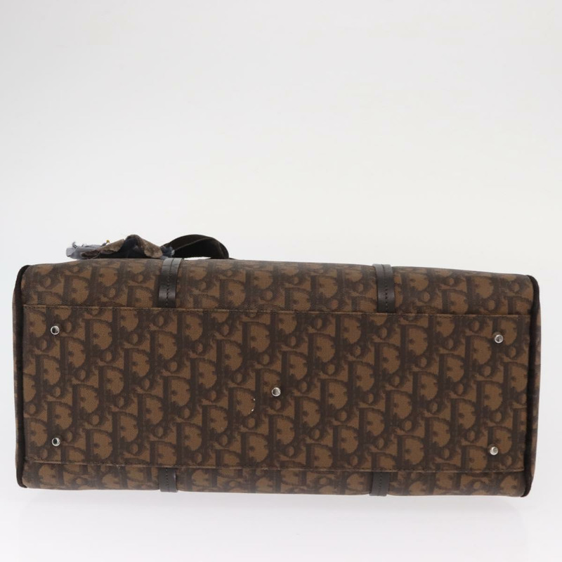 【日本直送】Christian Dior Romantic Trotter帆布手提包 PVC棕色銀色 正品 160136V-5