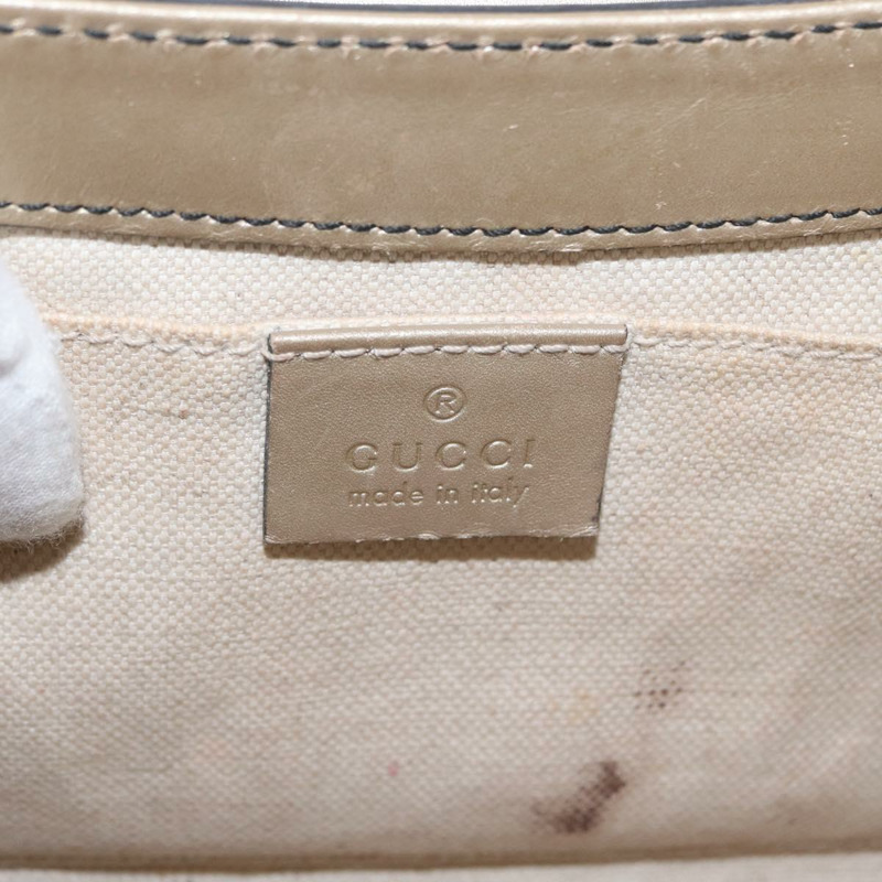 【日本直送】GUCCI GG帆布 Guccissima 鏈條馬銜扣包 皮革 米色 295402 正品 169035V-17