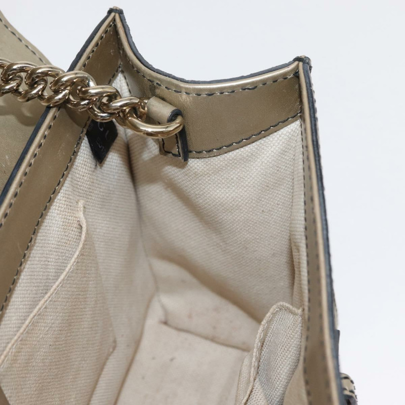 【日本直送】GUCCI GG帆布 Guccissima 鏈條馬銜扣包 皮革 米色 295402 正品 169035V-18