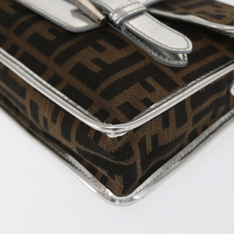 【日本直送】FENDI Zucca帆布單肩包 黑色 棕色 正品 169711V-14