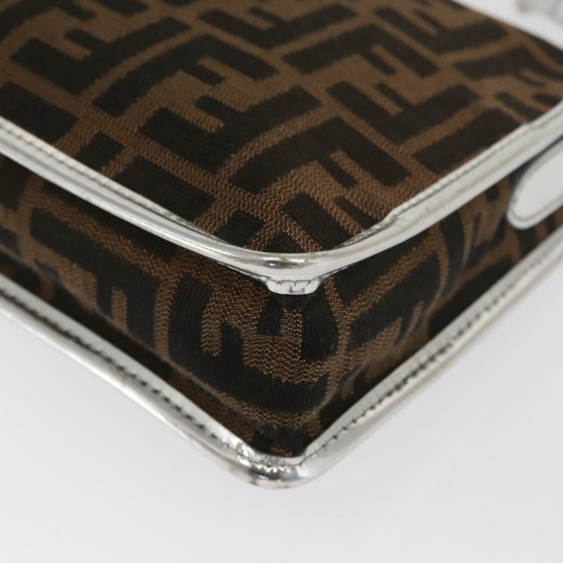 【日本直送】FENDI Zucca帆布單肩包 黑色 棕色 正品 169711V-16