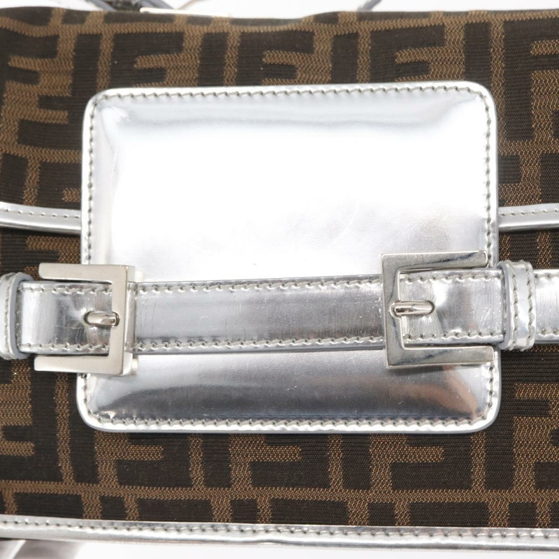 【日本直送】FENDI Zucca帆布單肩包 黑色 棕色 正品 169711V-17