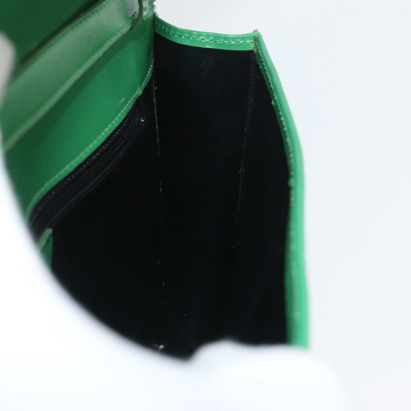 【日本直送】CELINE 圓形肩背包 皮革 綠色 金色 正品 LNZ294V-17