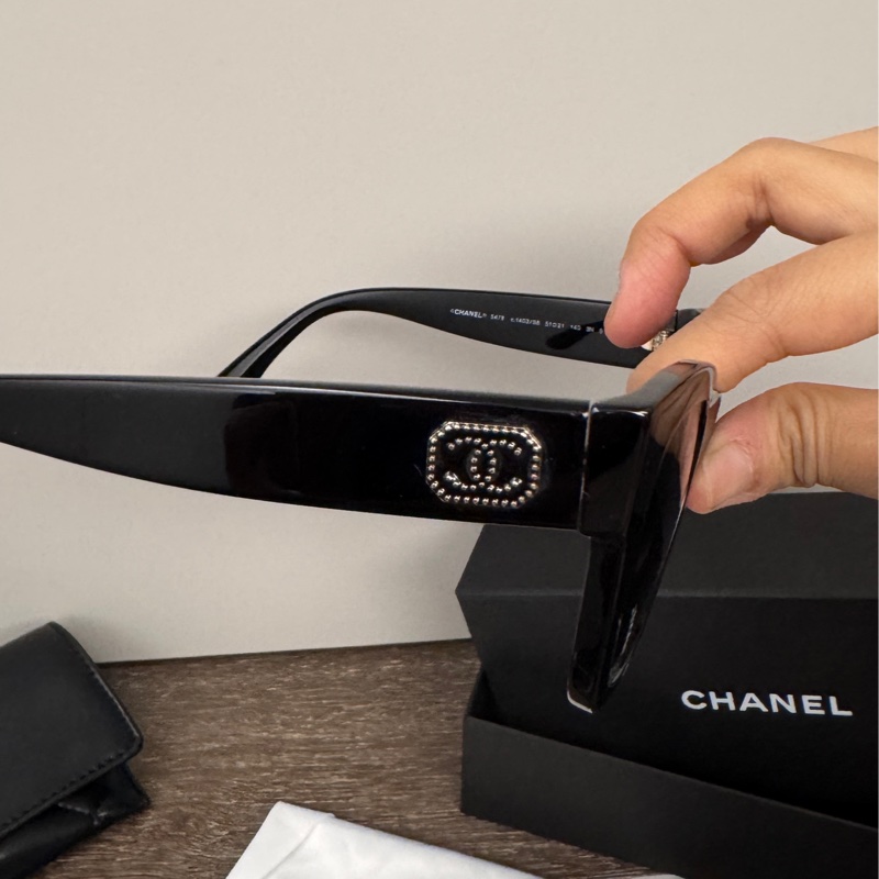 Chanel香奈兒雷射logo墨鏡小臉神器 太陽眼鏡-6