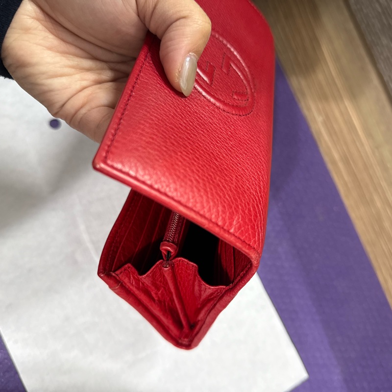 GUCCI Marmont真皮長夾｜經典壓紋Logo｜精品皮夾｜二手保存佳-12