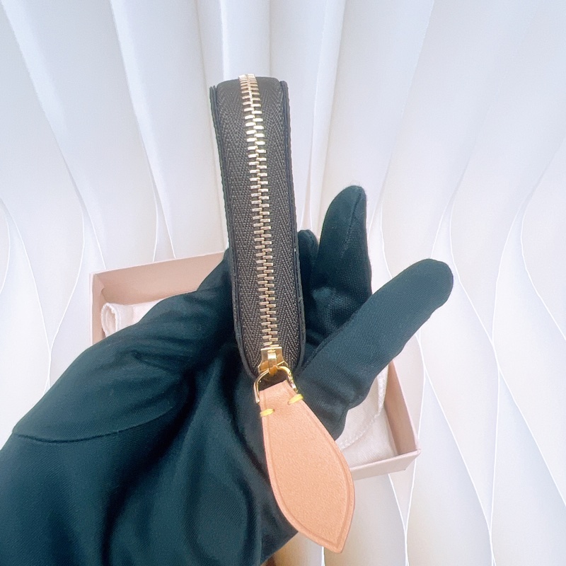 Lv 老花拉鏈短夾/零錢包/卡包-2