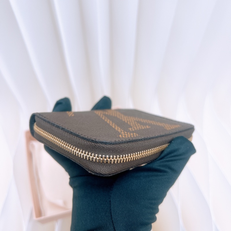 Lv 老花拉鏈短夾/零錢包/卡包-3