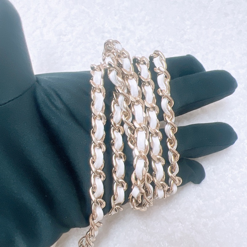 Chanel 白色手柄小盒子/小廢包-10