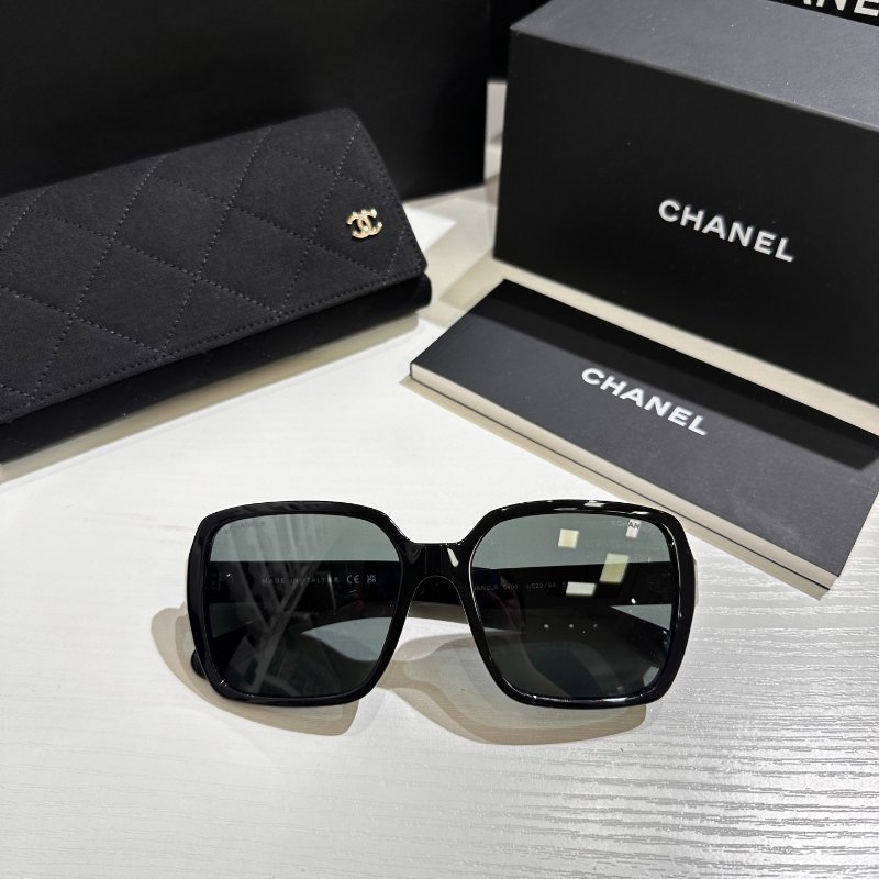 Chanel Ch5408 金字方框太陽眼鏡全新全配-7