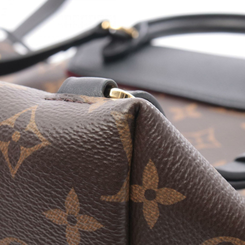 路易威登 Montsouris NM PM 雙肩包/手提包，塗層帆布和皮革材質，飾有 Monogram 圖案，女士款，棕黑色，M45515-8