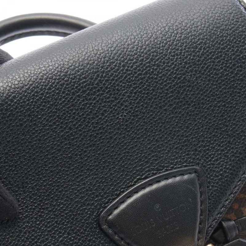 路易威登 Montsouris NM PM 雙肩包/手提包，塗層帆布和皮革材質，飾有 Monogram 圖案，女士款，棕黑色，M45515-10