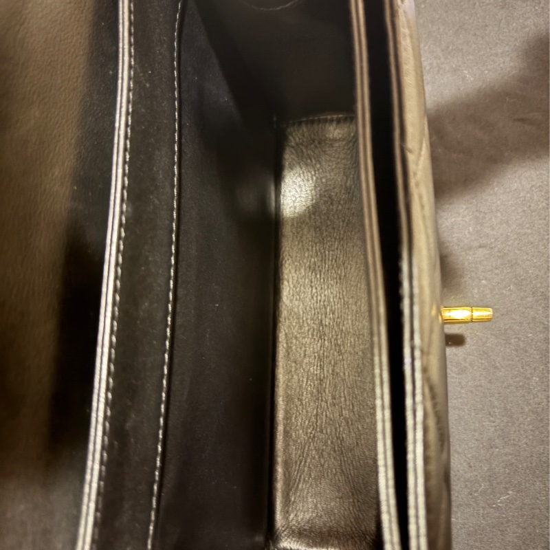 Chanel flap bag with handle CF晶片款 手提斜背包-10