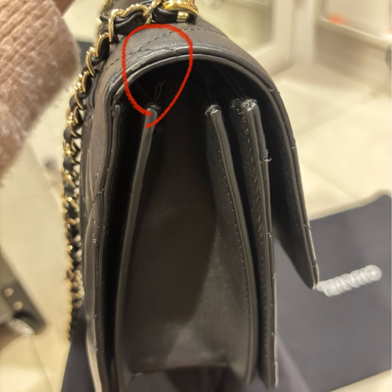 Chanel flap bag with handle CF晶片款 手提斜背包-15