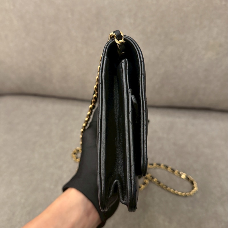 香奈兒黑金羊皮woc-2