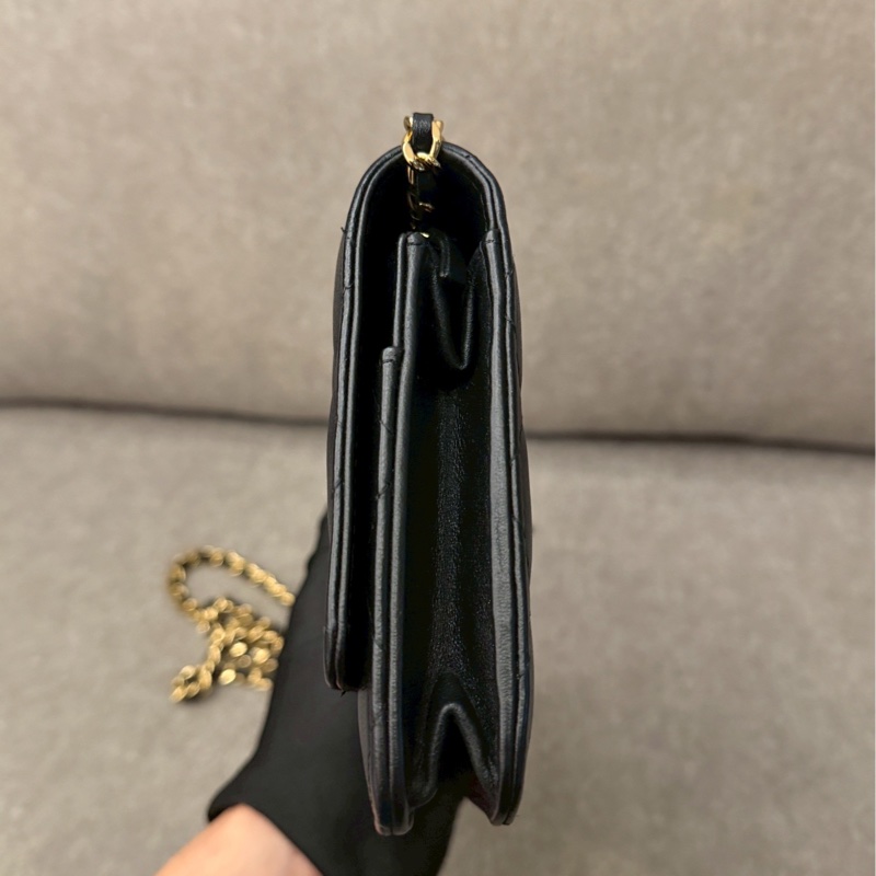 香奈兒黑金羊皮woc-3