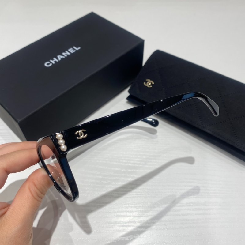 Chanel 珍珠平光眼鏡CH3440 全新全配-7