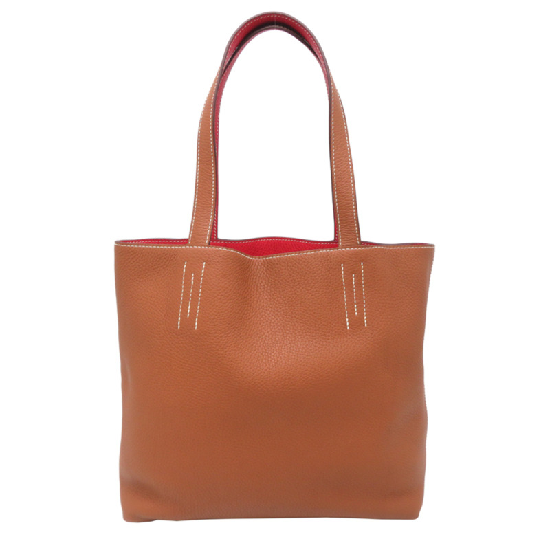 愛馬仕 Hermès Double Sens 36 □C Stamp 2018 女士手提包，Taurillon Clemence Rouge Casac 皮革-1