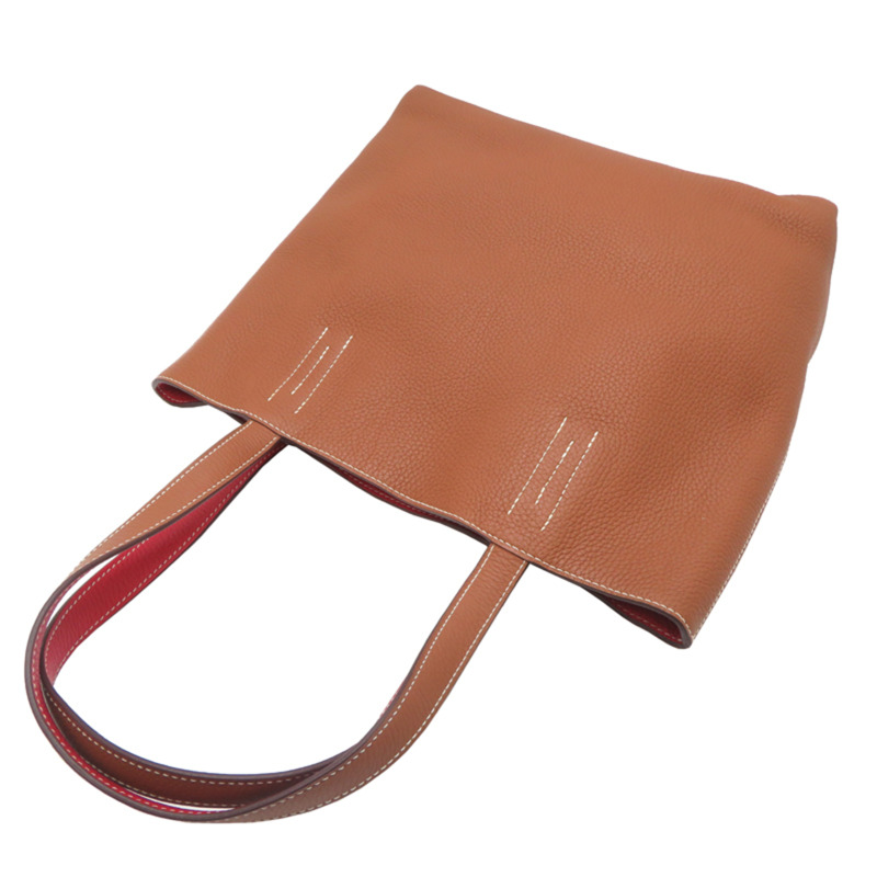 愛馬仕 Hermès Double Sens 36 □C Stamp 2018 女士手提包，Taurillon Clemence Rouge Casac 皮革-3