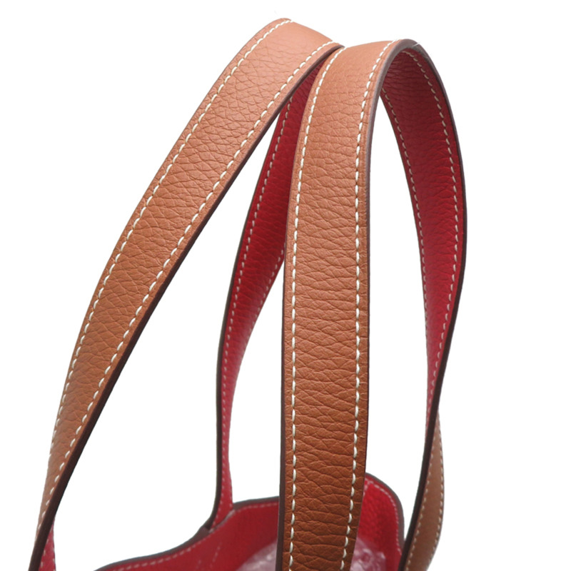 愛馬仕 Hermès Double Sens 36 □C Stamp 2018 女士手提包，Taurillon Clemence Rouge Casac 皮革-4