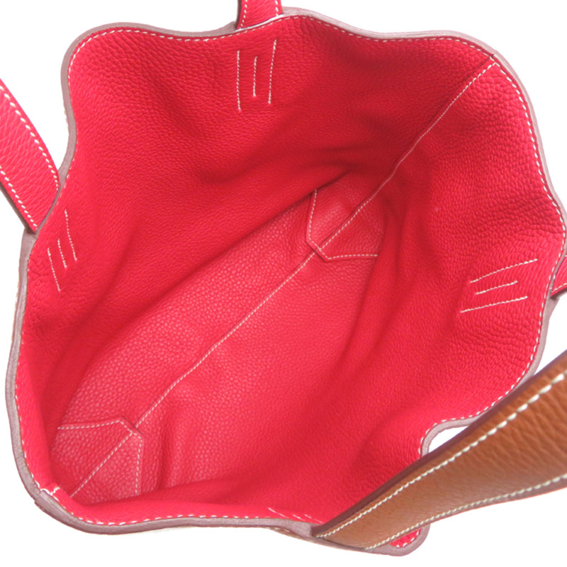 愛馬仕 Hermès Double Sens 36 □C Stamp 2018 女士手提包，Taurillon Clemence Rouge Casac 皮革-5