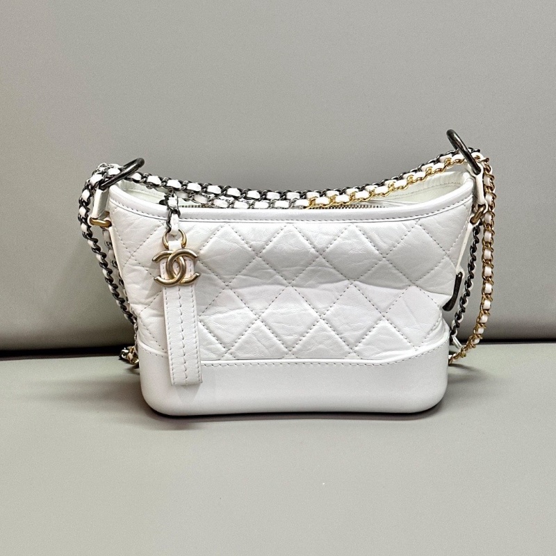 CHANEL白色小號流浪包 20*15*9 98新配件保卡塵袋-5