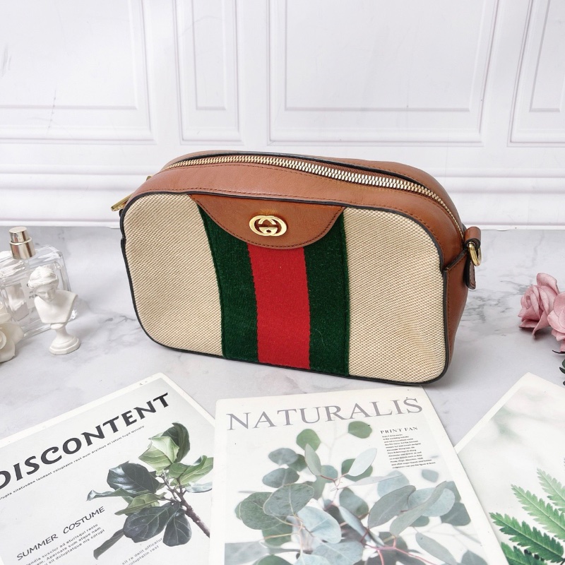 Gucci 紅綠條紋相機包98新配件塵袋24*7*14-4