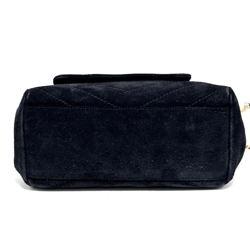 YSL黑金麂皮鏈條包23*18*13 98新配件塵袋-4