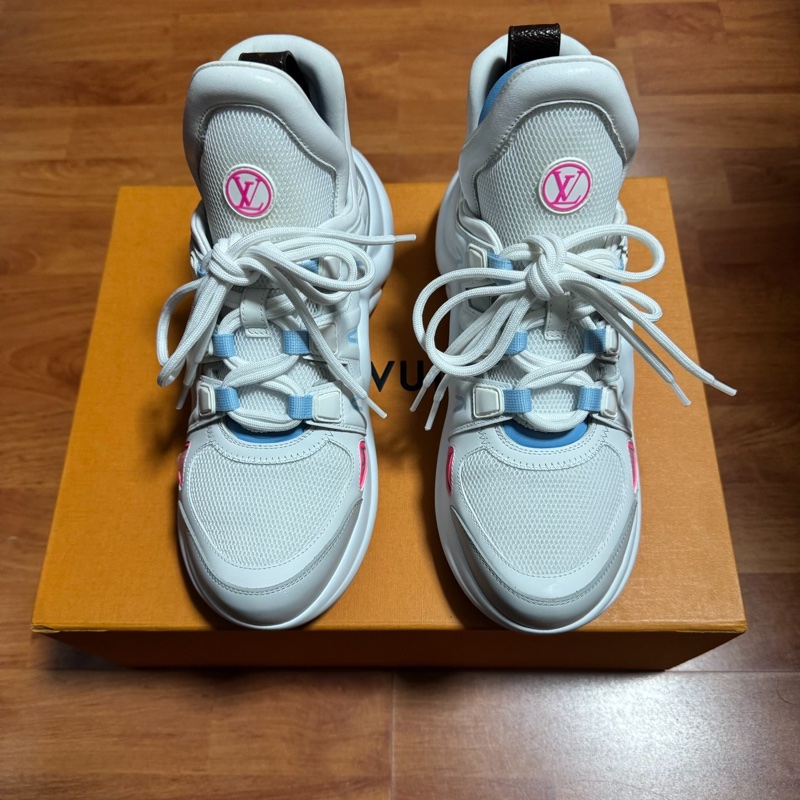 Lv Archlight拱橋鞋 路易威登老爹鞋 低幫 女款白藍 37.5碼-2