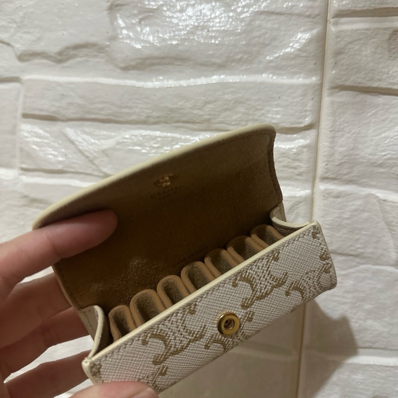 CELINE 標誌印花戒指盒-8