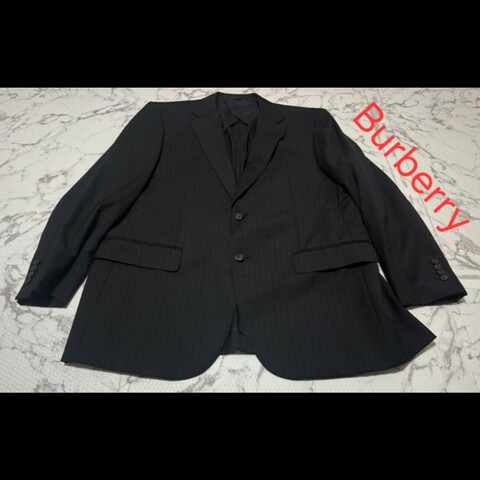 原價9萬8／L碼／Burberry 時尚男神成套西裝／100%羊毛