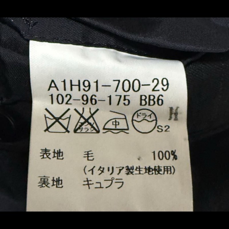 原價9萬8／L碼／Burberry 時尚男神成套西裝／100%羊毛-6