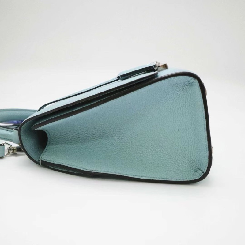 MOYNAT Rejane 手提包 BABY BLUE嬰兒藍 26*17*10 98新肩帶鑰匙塵袋-2