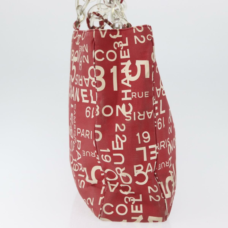 【日本直送】香奈兒 (CHANEL) 海濱系列帆布紅色雙C手提包，正品 LNZ238A-2